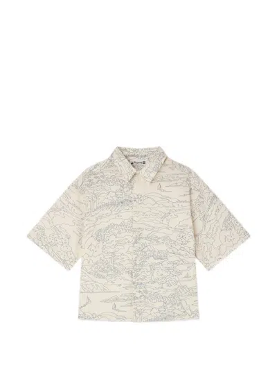 Bonpoint Erian Printed Shirt In Neutral