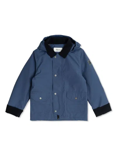 Bonpoint Kids' Eriksen Rain Jacket In Blue