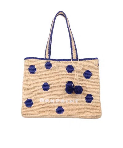 Bonpoint Esma Polka-dot Shoulder Bag In Blue