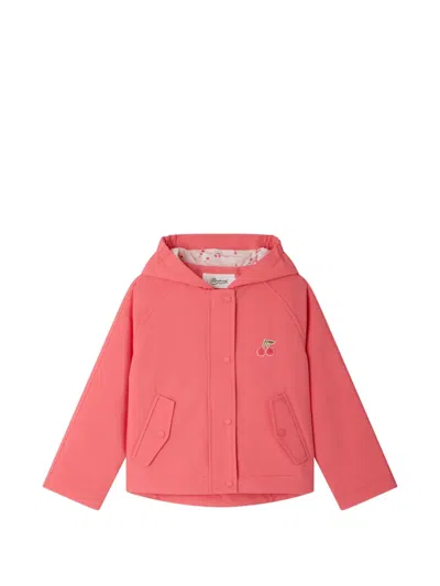 Bonpoint Kids' Esmee Hooded Jacket In Pink