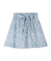 Bonpoint Esterina Buttoned Skirt Made With Liberty Fabrics In Blue
