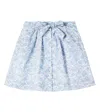 Bonpoint Esterina Buttoned Skirt Made With Liberty Fabrics In Blue