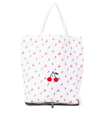 Bonpoint Kids' Estrid Printed Tote Bag In White