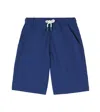 Bonpoint Ethan Checked Patch-appliqué Shorts In Blue