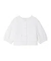 Bonpoint Etoile Jacket With Puffed Sleeves In White