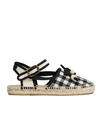 BONPOINT BONPOINT EVILA GINGHAM ESPADRILLES