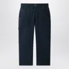 Bonpoint Ewann Navy Blue Cotton Trousers In Blue