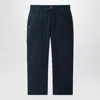 Bonpoint Ewann Navy Blue Cotton Trousers In Blue