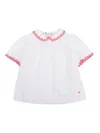 Bonpoint Kid - Ezzie Cotton Emboidered Shirt In White