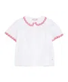 Bonpoint Kids White Ezzie Blouse In White