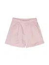 Bonpoint Logo-embroidered Poplin Shorts In Pink