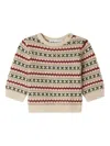 Bonpoint Fair-isle Button-placket Sweater Knitwear In Multi