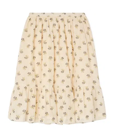 Bonpoint Farah Skirt In Organic Dobby Cotton Voile In Neutral
