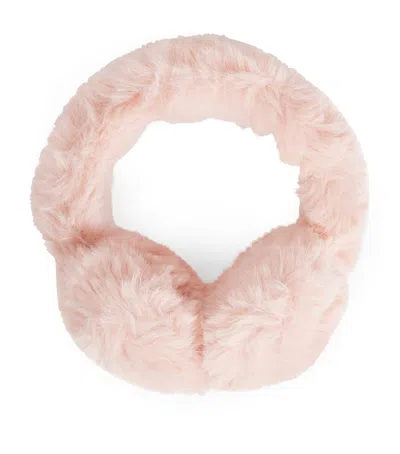 Bonpoint Kids'  Faux Fur Ear Muffs In Pink