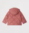 Bonpoint Faux Fur-trim Hooded Pea Coat In Red