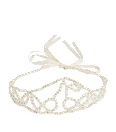 BONPOINT FAUX PEARL TIARA