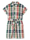 Bonpoint Federica Cotton Dress In Red
