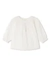 Bonpoint Felexi Cotton Blouse In Neutrals