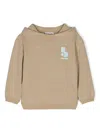 Bonpoint Felix Logo-embroidered Hoodie In Neutrals