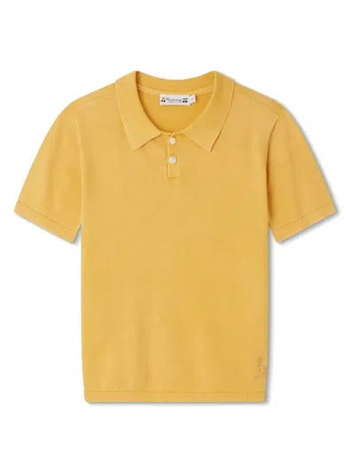 Bonpoint Kids' Fernando Cotton Polo Top In Yellow