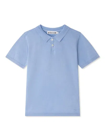 Bonpoint Kids' Fernando Cotton Polo Top In Blue