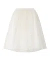 Bonpoint Panice Tulle Midi Skirt In White