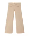 Bonpoint Flared Smart Trousers In Nude