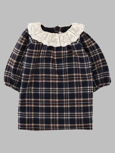 Bonpoint Flavili Organic Cotton Baby Dress In Blue