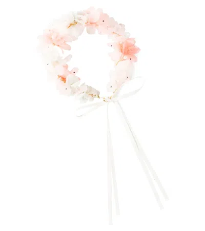 Bonpoint Kids' Fleurice Floral Headband In White