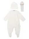 Bonpoint Floral Babygrow Set In White