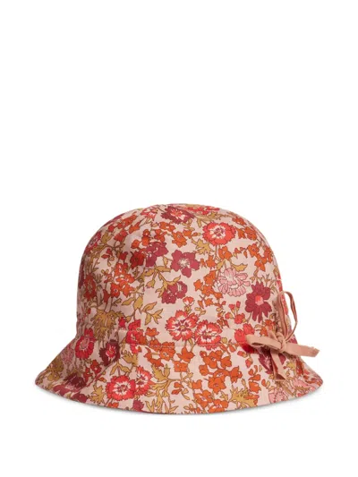 Bonpoint Babies' Floral Bow Hat In Neutral