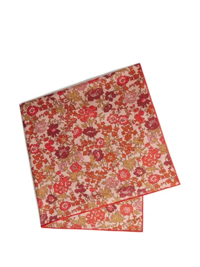 Bonpoint Kids' Floral Cayati Scarf In Red