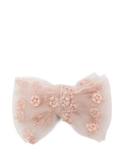 Bonpoint Kids' Floral Hair Clip In Pink