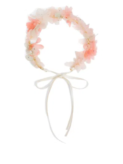 Bonpoint Kids' Floral Headband In Pink