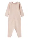 Bonpoint Floral Lace-trim Trouser Set In Neutral