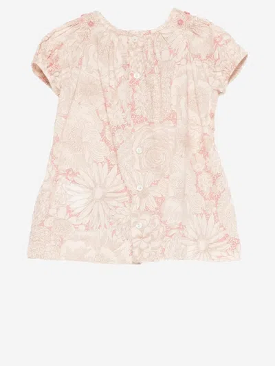Bonpoint Floral Organic Cotton Two-piece Dress In Neutral