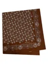 Bonpoint Floral-pattern Foulard In Brown