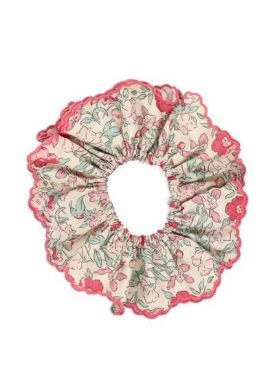 Bonpoint Kids' Floral-pattern Hair Scrunchie In Multi
