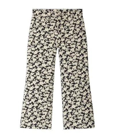Bonpoint Floral Pattern Trousers In Black