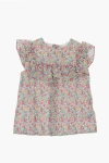 Bonpoint Floral Patterned Blouse With Ruffles