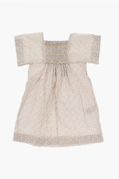 Bonpoint Floral Patterned Dress With Draped Front