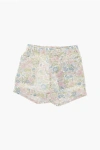 Bonpoint Floral Patterned Shorts With Elastic Waistband
