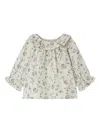 Bonpoint Floral-print Blouse In Gray