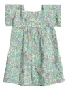Bonpoint Floral-print Dress In Green
