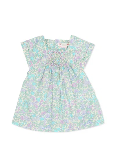 Bonpoint Floral-print Dress In Multi