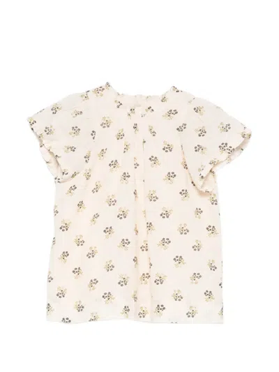 Bonpoint Babies' Floral-print Dress In Neutral