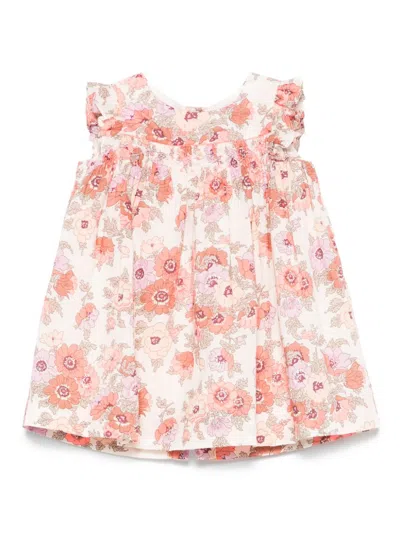 Bonpoint Babies' Floral-print Dress In Neutrals