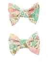 Bonpoint Floral-print Hair Clip (pack Of Two) In Multi