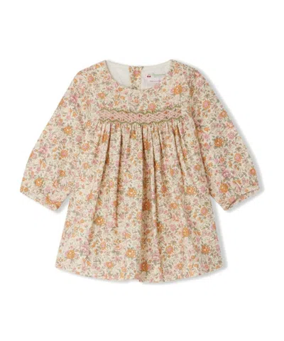 BONPOINT FLORAL PRINT PLEATED DRESS