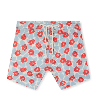 Bonpoint Kids'  Floral Swimshorts In Blue